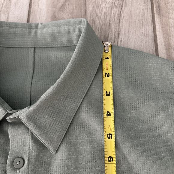 Lululemon Men’s Airing Easy Short Sleeve Button Up Shirt Green Size XXL - Picture 7 of 9